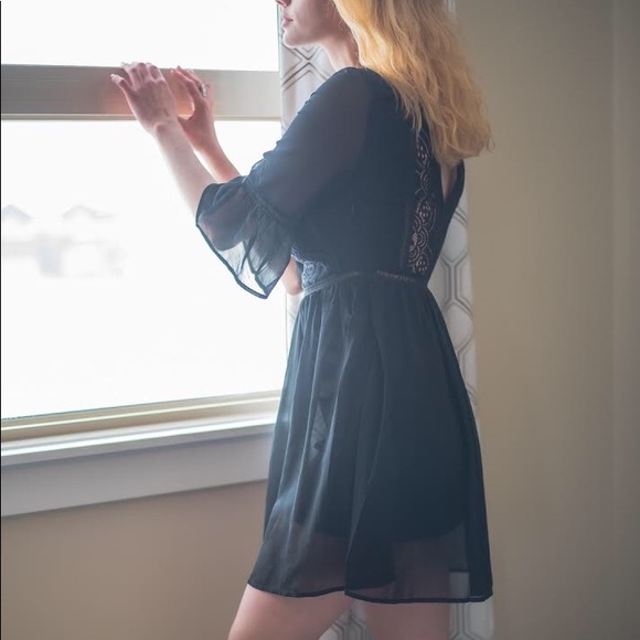 🔥Ruffle Lace LBD Dress - Picture 3 of 4